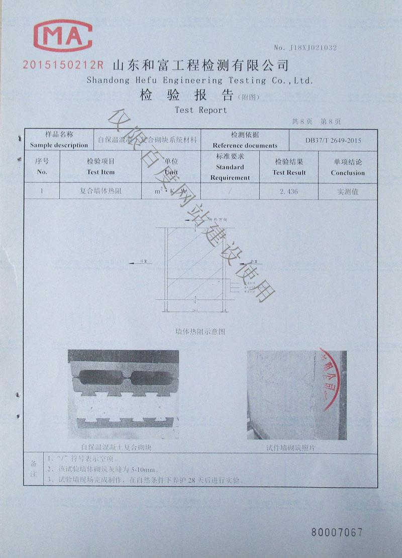 檢驗報告第8頁